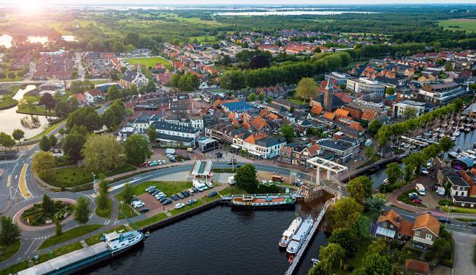 Zwartsluis vanuit de lucht
